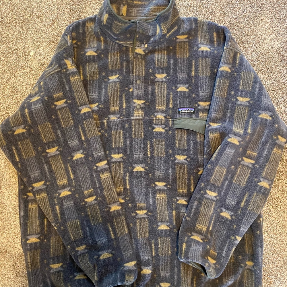 Vinatage Patagonia Synchilla Snap T, XXL